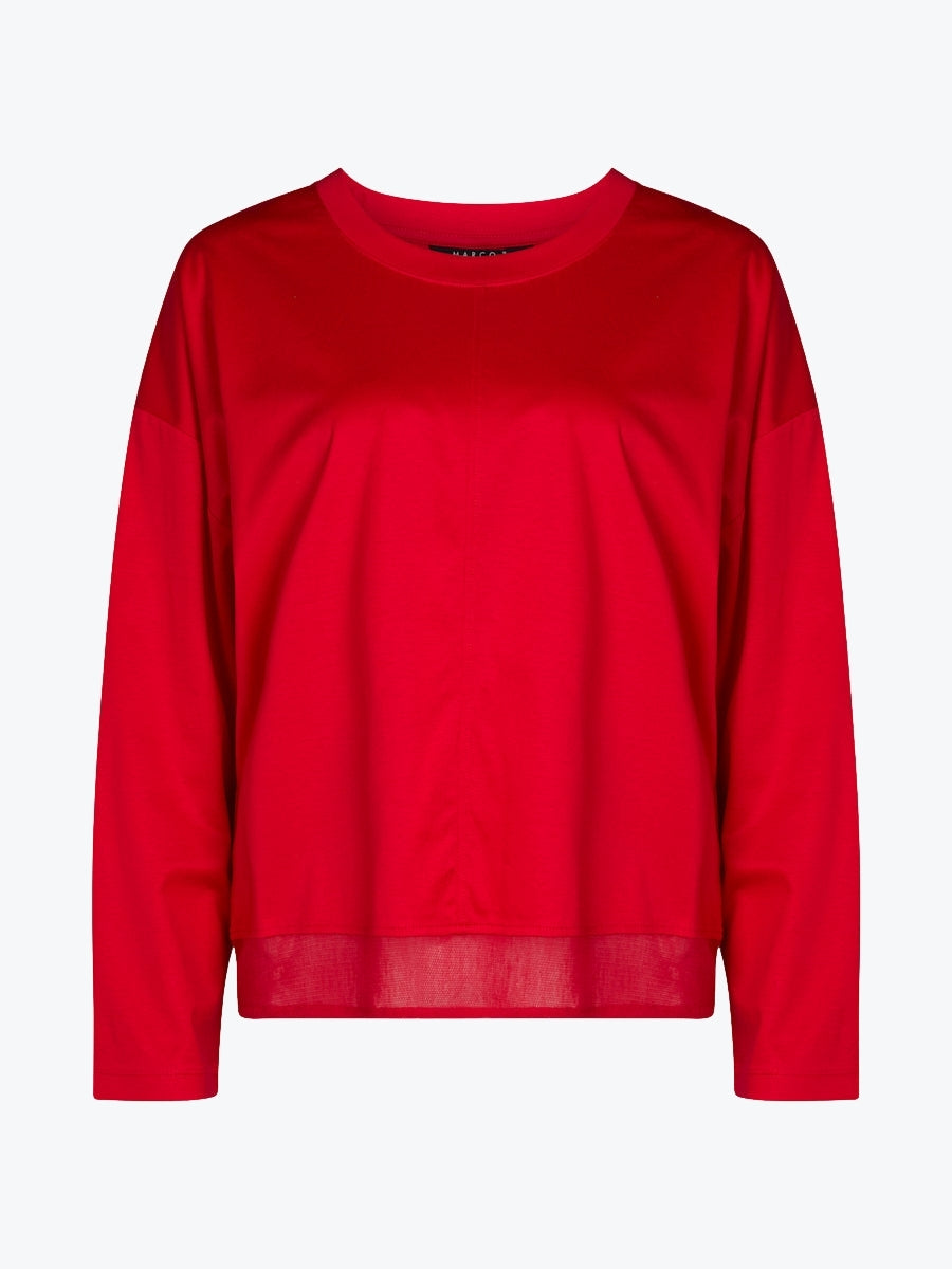 Marco Polo Spliced Mesh Tee | Berry