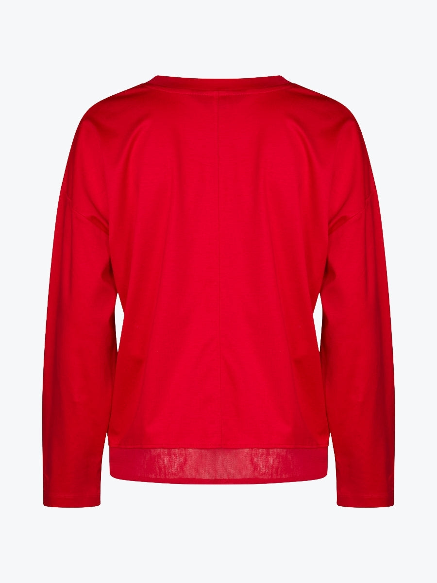 Marco Polo Spliced Mesh Tee | Berry