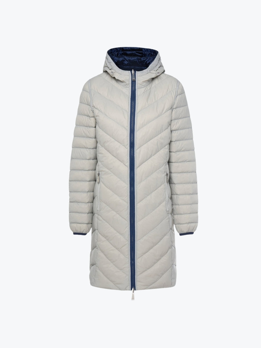 Moke Arnie Reversible Down Coat | Moonlight/Silver