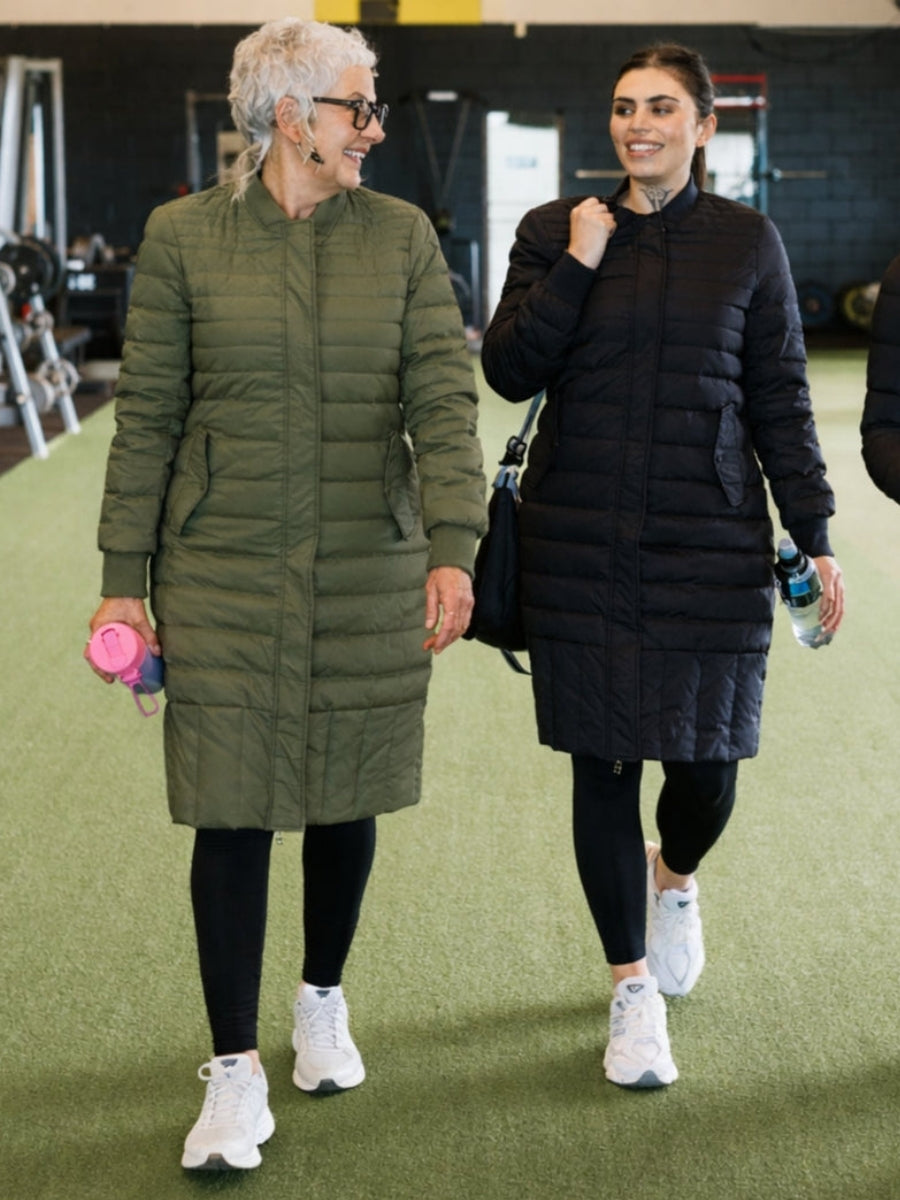 Moke Kaz Puffer Down Coat | Olive Green