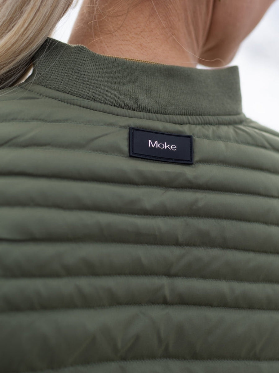 Moke Kaz Puffer Down Coat | Olive Green