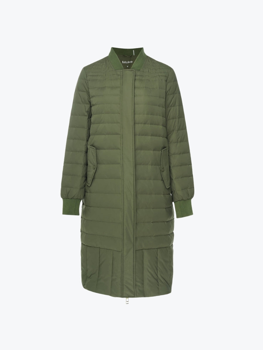 Moke Kaz Puffer Down Coat | Olive Green