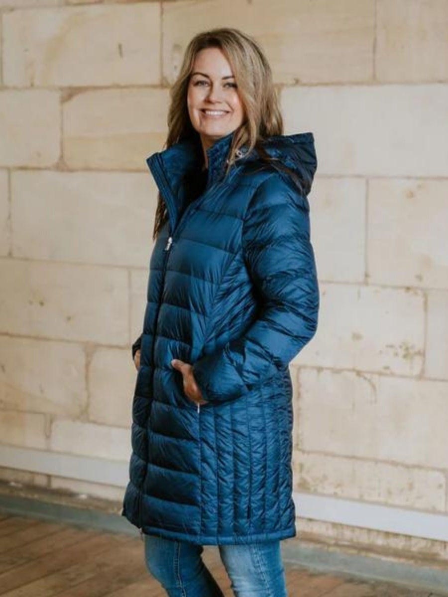 Moke Sarah puffer coat moonlight