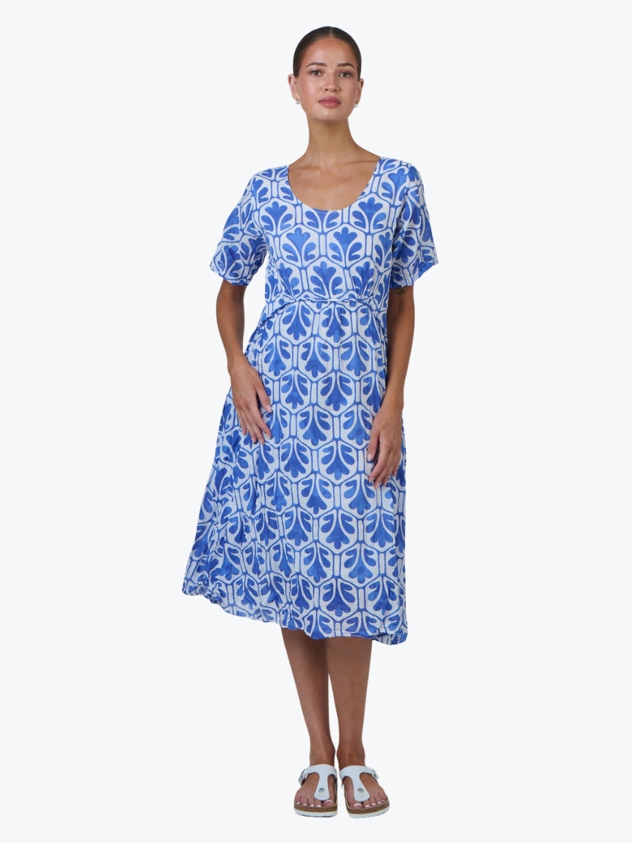Namastai Crinkle Cotton Empire Dress