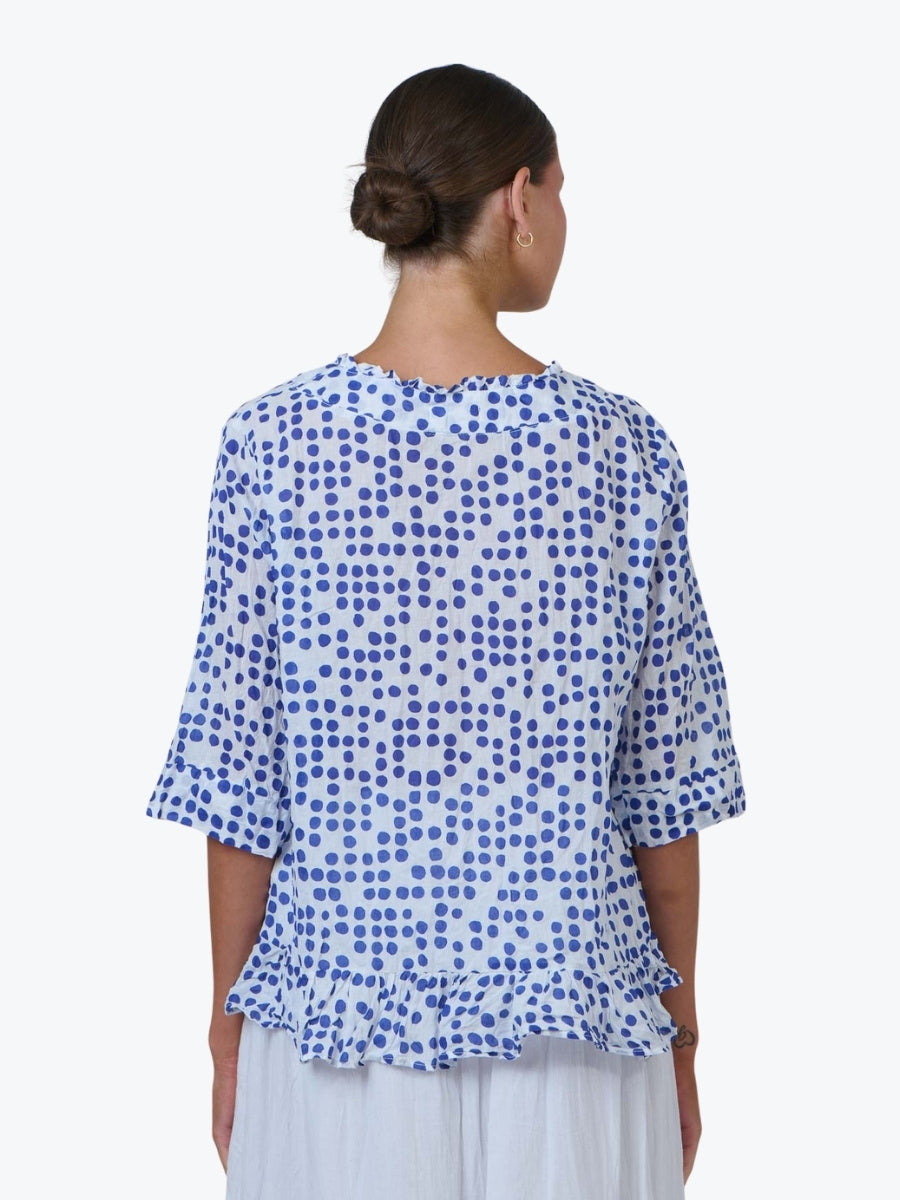 Namastai Crinkle Cotton Frill Top