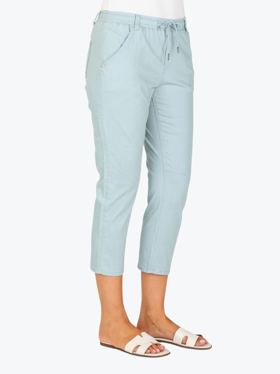 Renoma Cotton Jogger in Seafoam