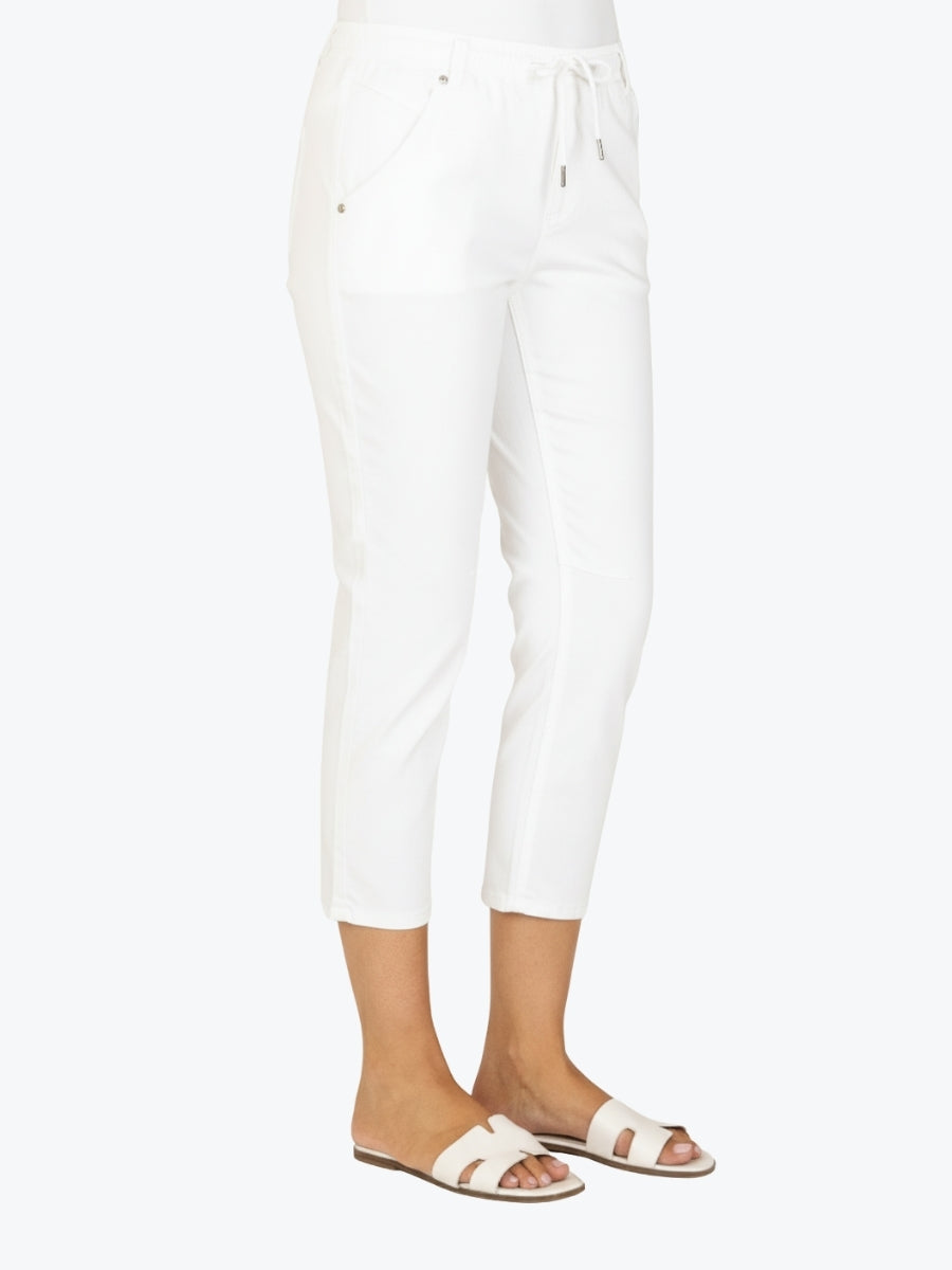 Renoma Cotton Jogger in White