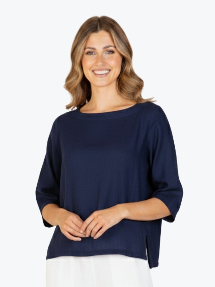 Renoma Serena Top in Navy