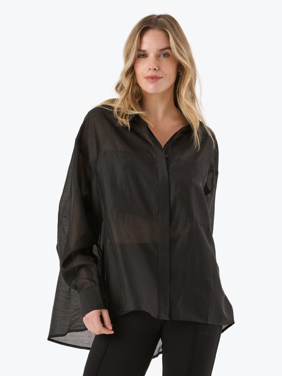 SASS Val Oversized Shirt | Black