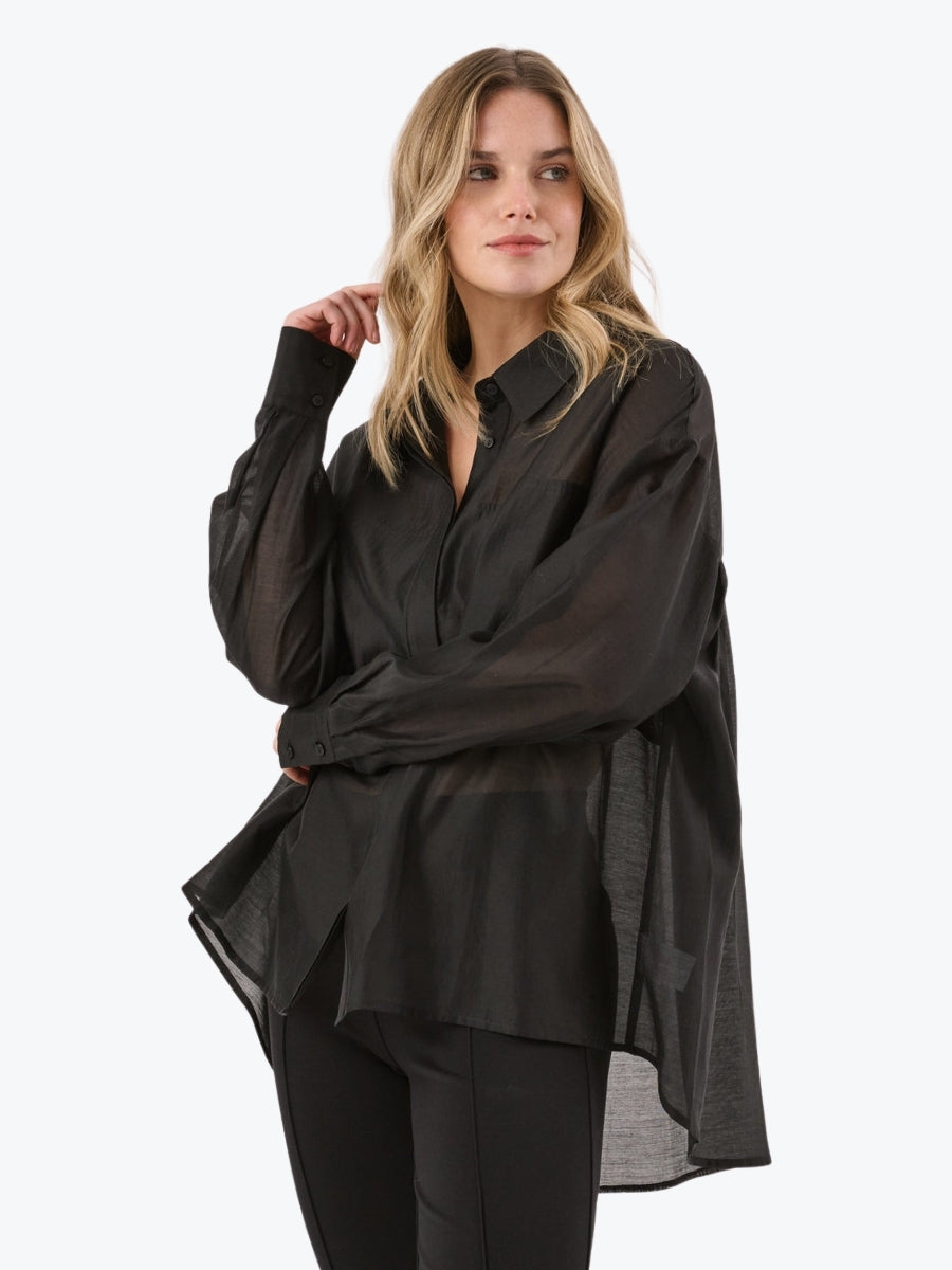 SASS Val Oversized Shirt | Black