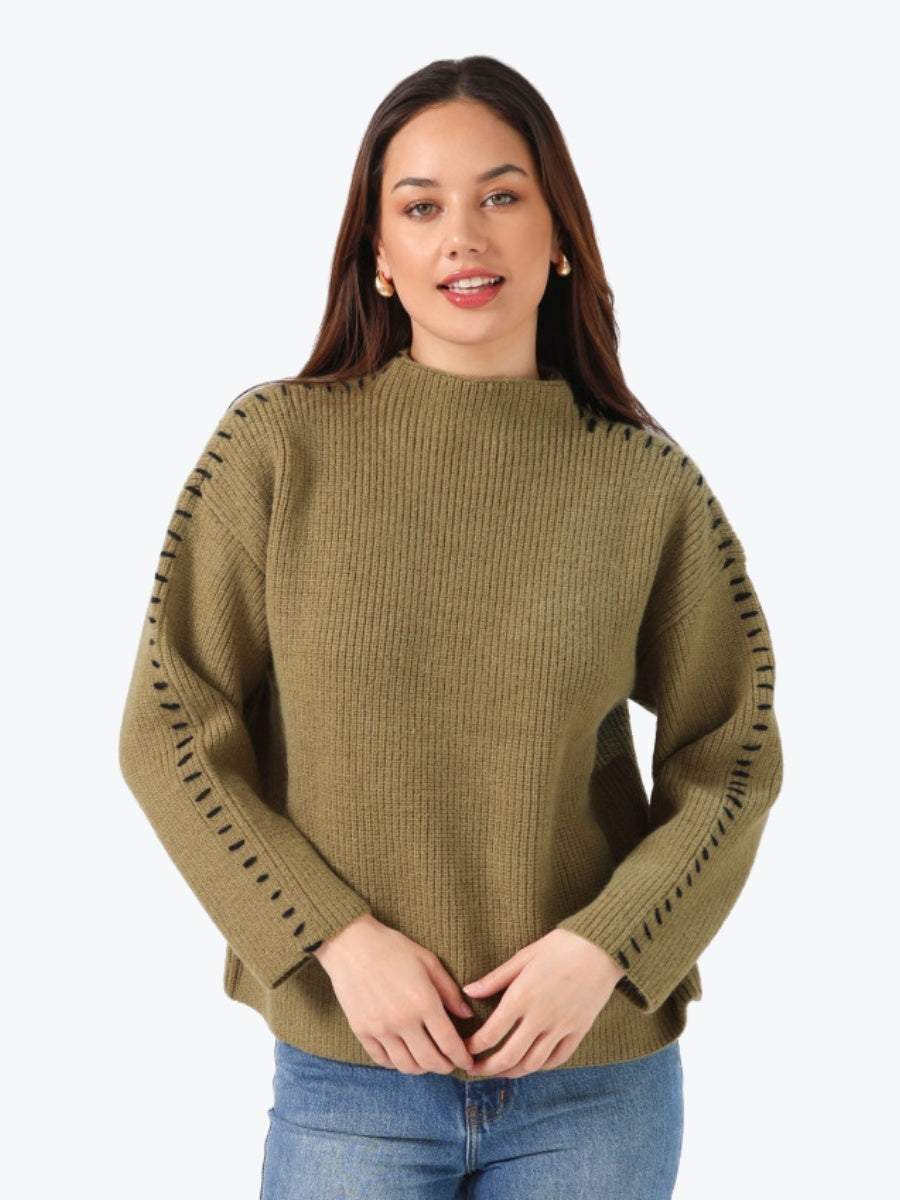 Stella + Gemma Ruthie Jumper in Olive