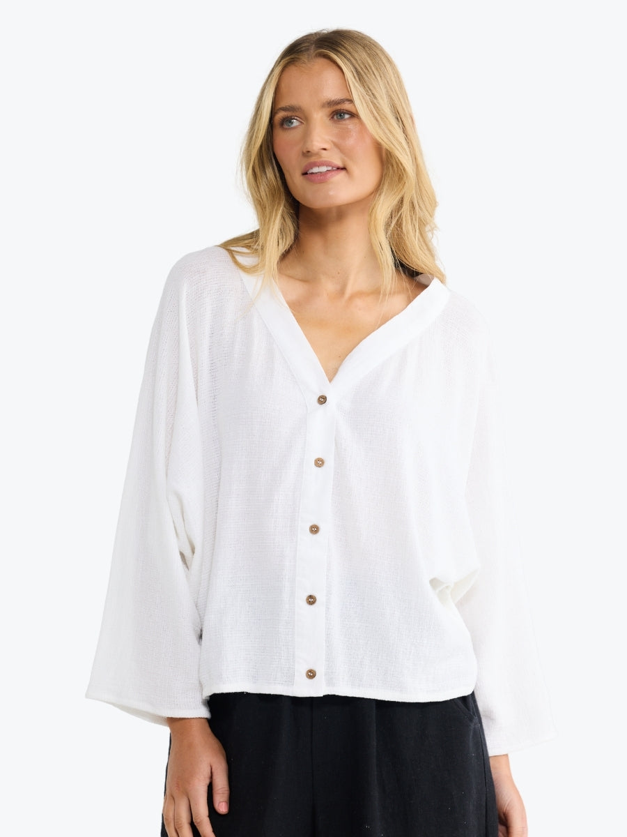 The Shanty Giorgio Overshirt | White
