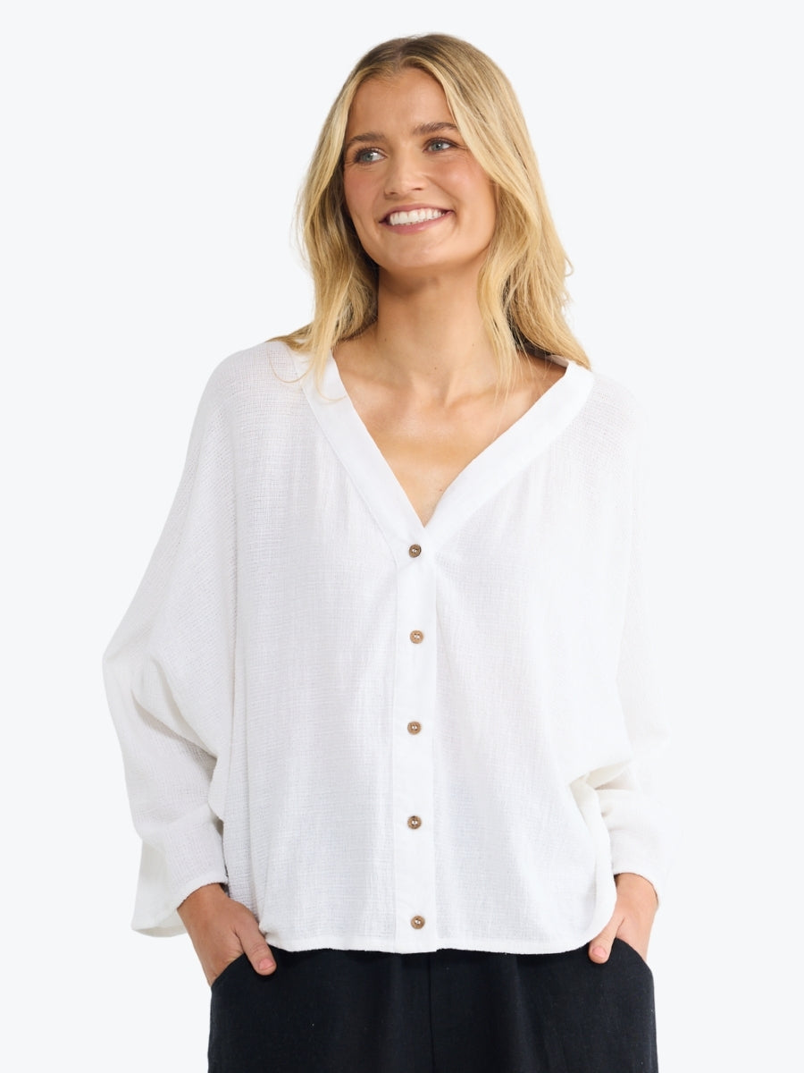 The Shanty Giorgio Overshirt | White