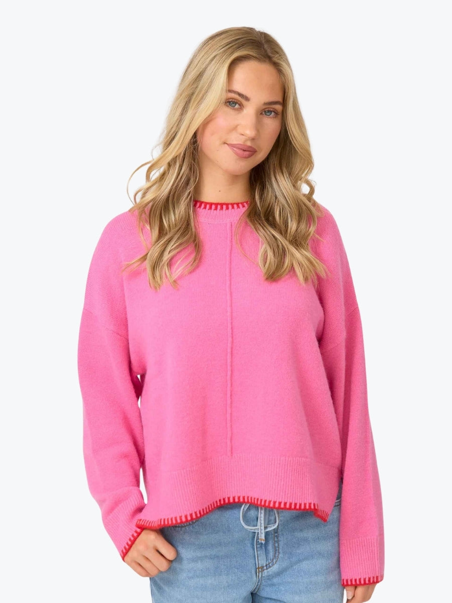 Stella + Gemma Briar Jumper | Pink/Red
