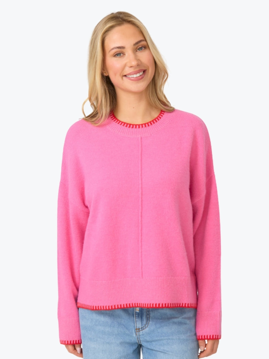 Stella + Gemma Briar Jumper | Pink/Red