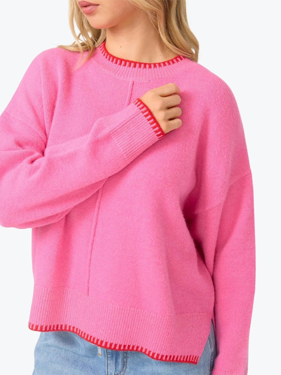 Stella + Gemma Briar Jumper | Pink/Red