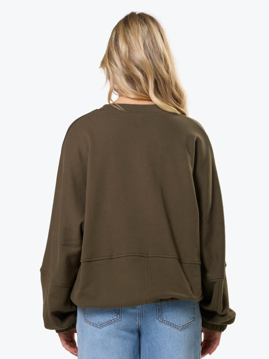 Stella + Gemma Bubble Sweat | Moss