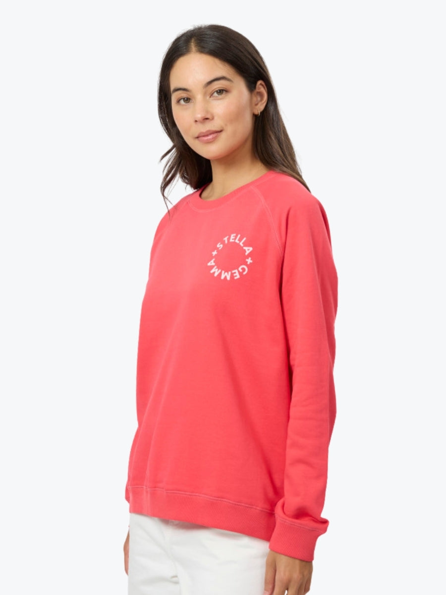 Stella + Gemma Classic Sweat | Deep Coral Small Rotation