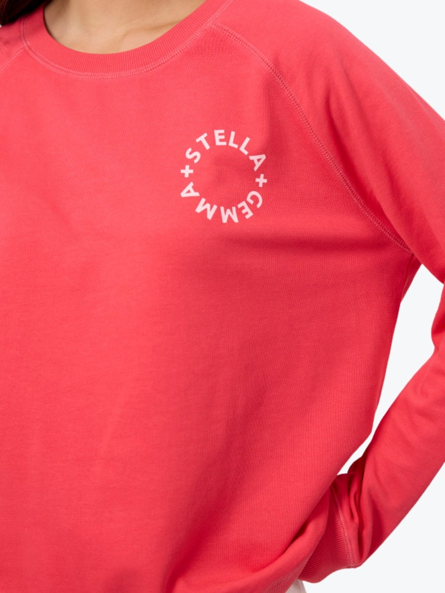 Stella + Gemma Classic Sweat | Deep Coral Small Rotation