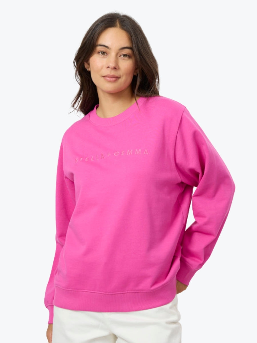 Stella + Gemma Essential Sweat | Electric Fuchsia