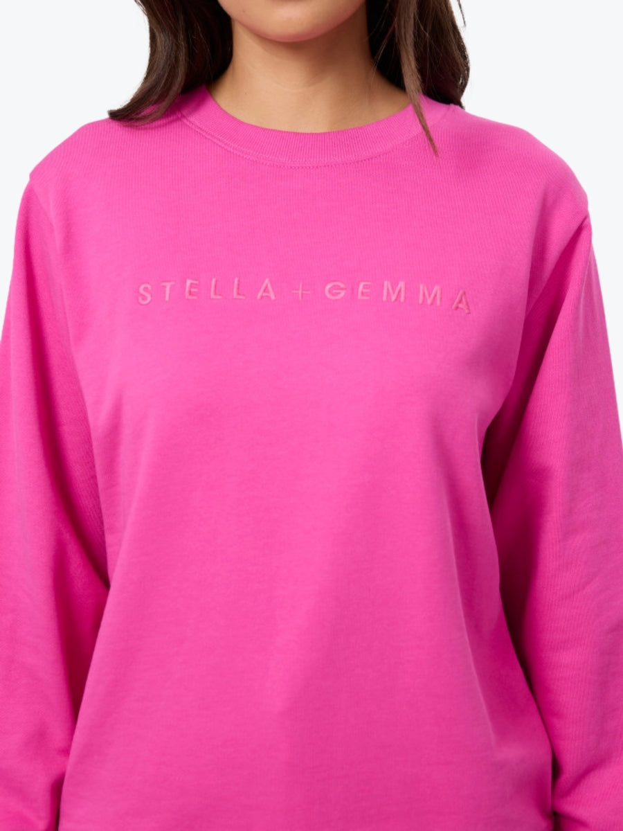 Stella + Gemma Essential Sweat | Electric Fuchsia