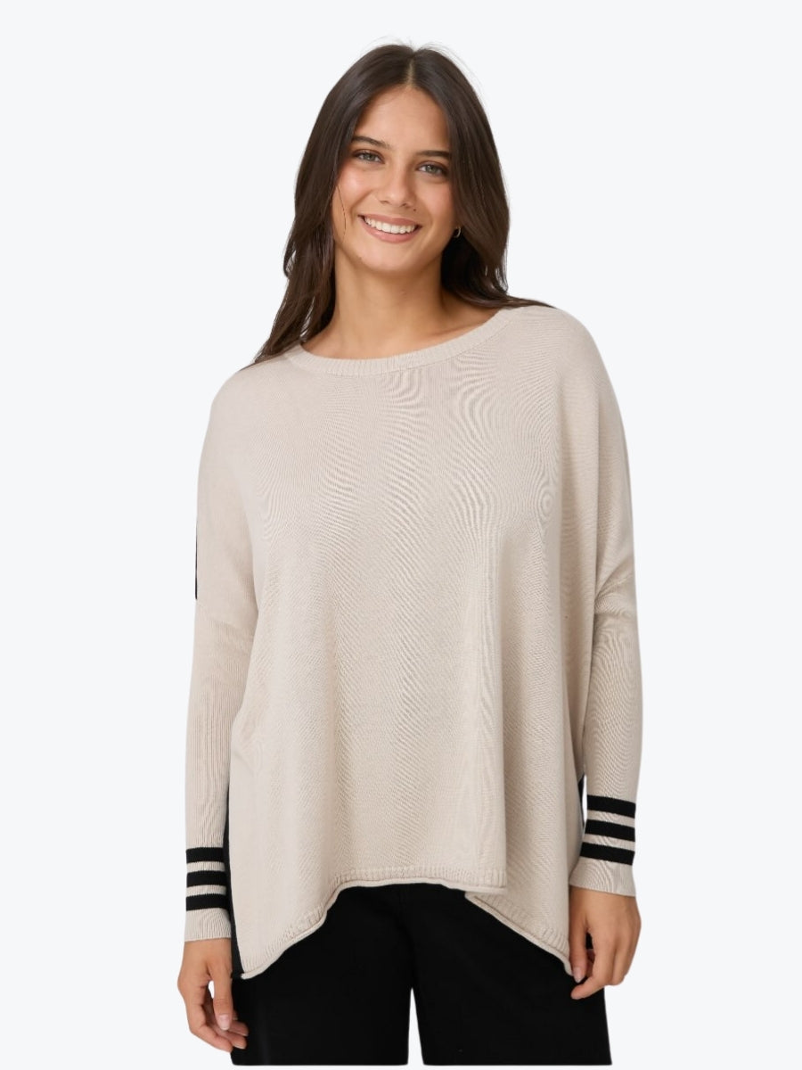 Stella + Gemma Farah Knit | Natural/Black