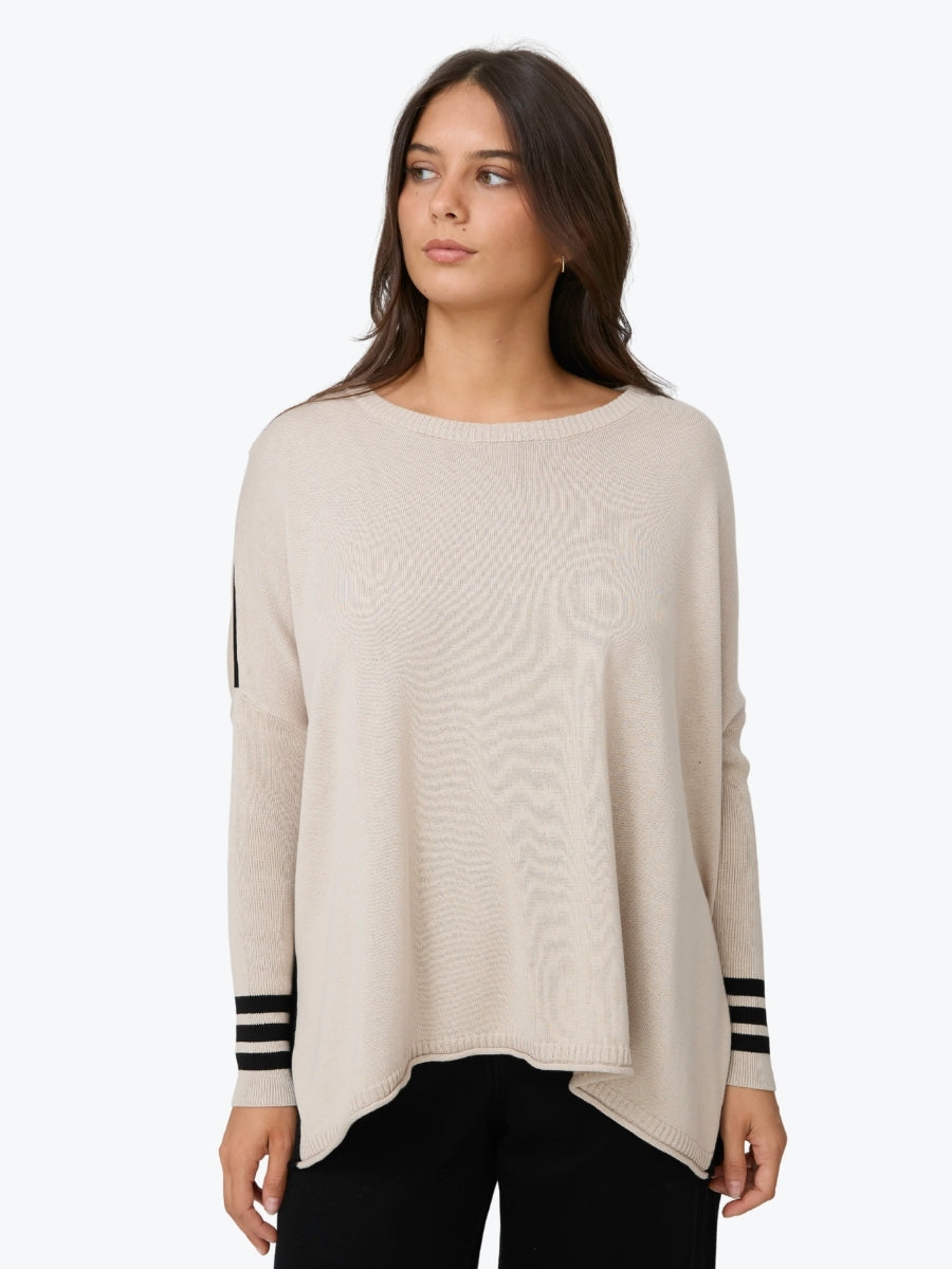 Stella + Gemma Farah Knit | Natural/Black