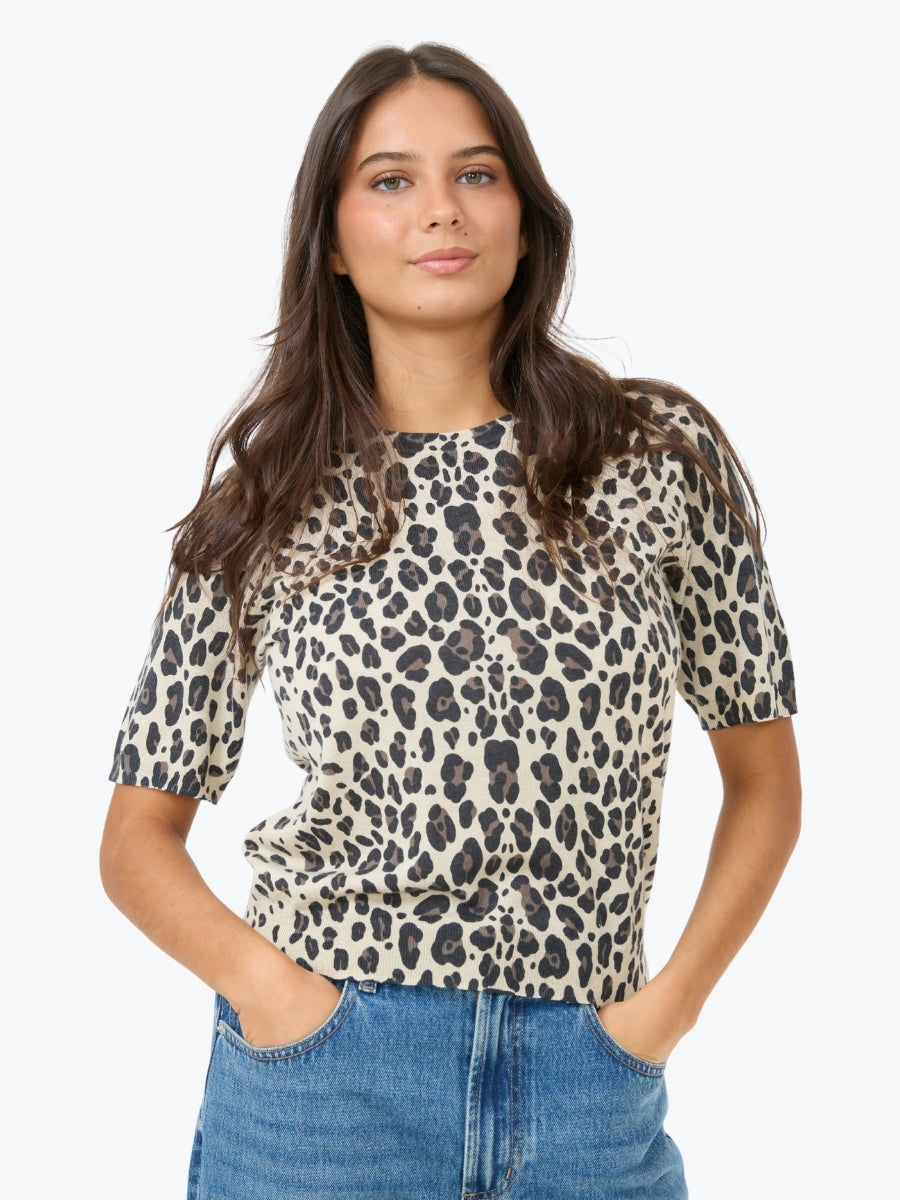 Stella + Gemma Grace Knit Top | Leopard