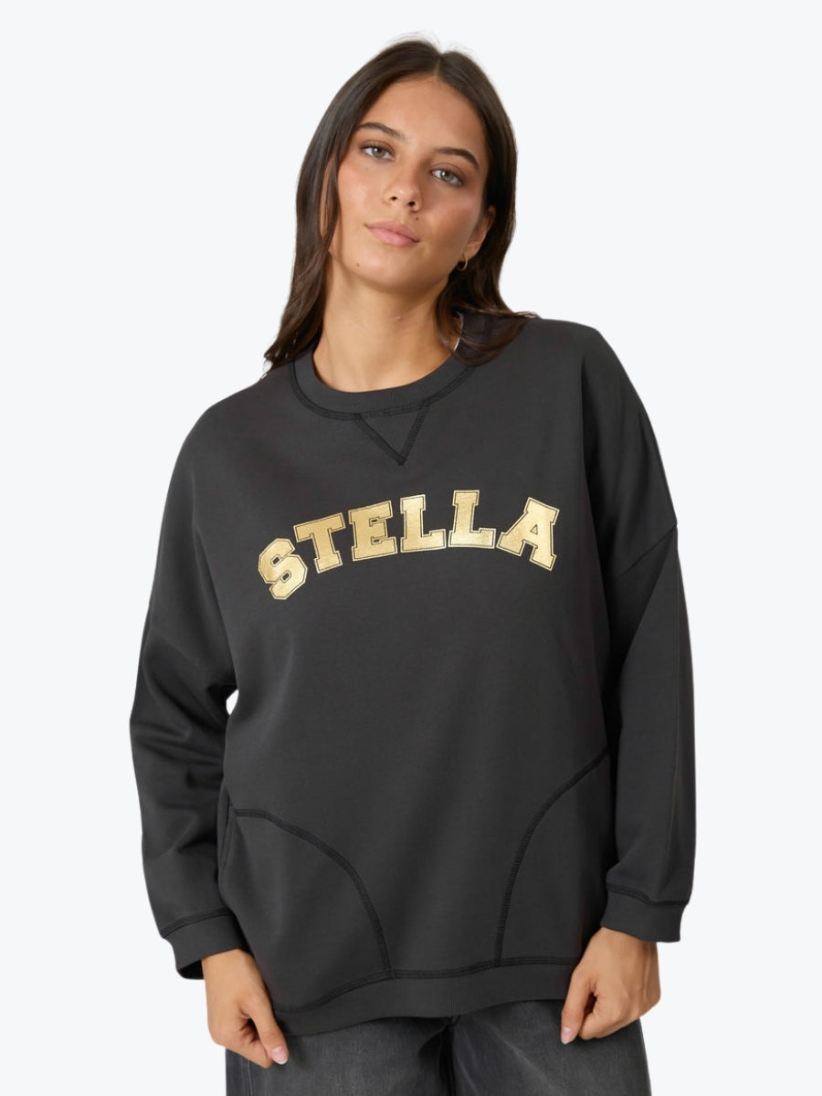 Stella + Gemma Newport Pocket Sweatshirt | Aged Black