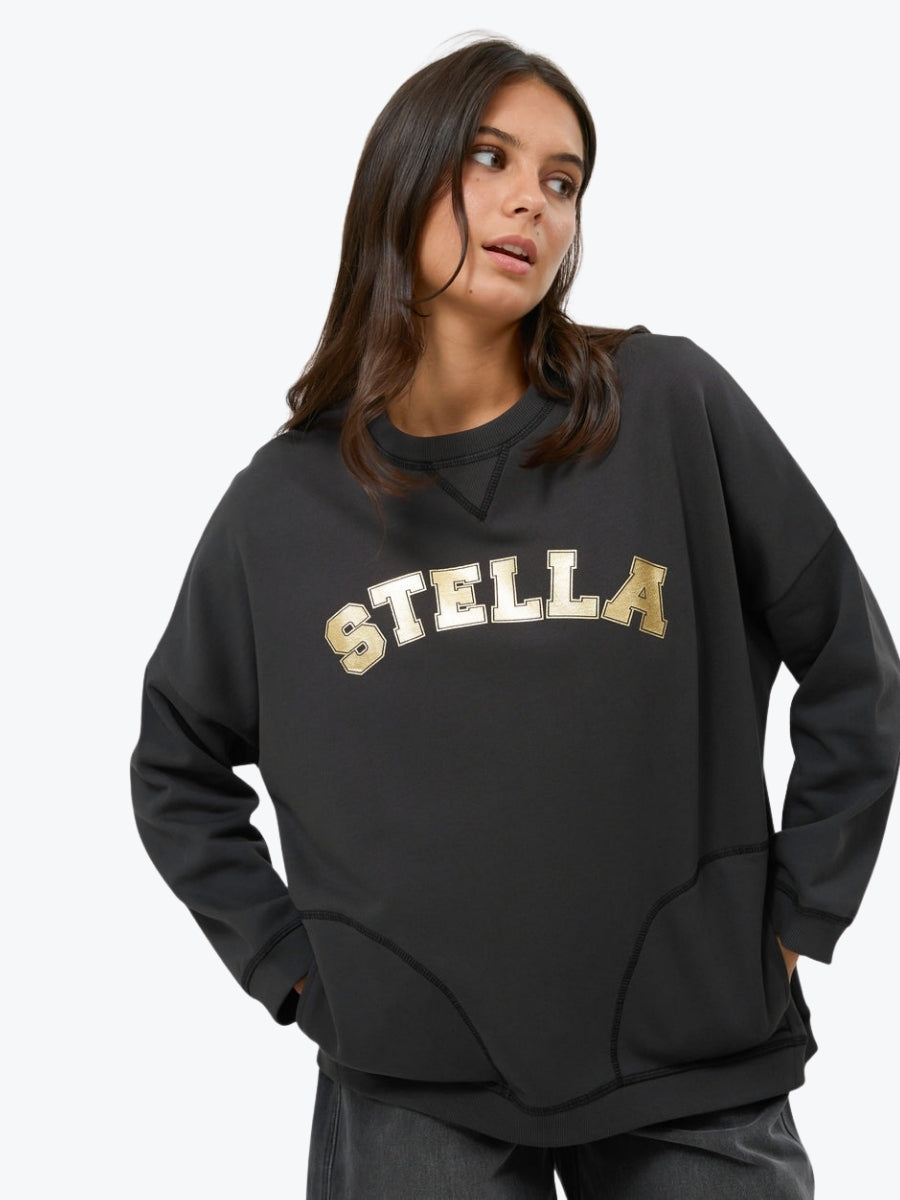 Stella + Gemma Newport Pocket Sweatshirt | Aged Black
