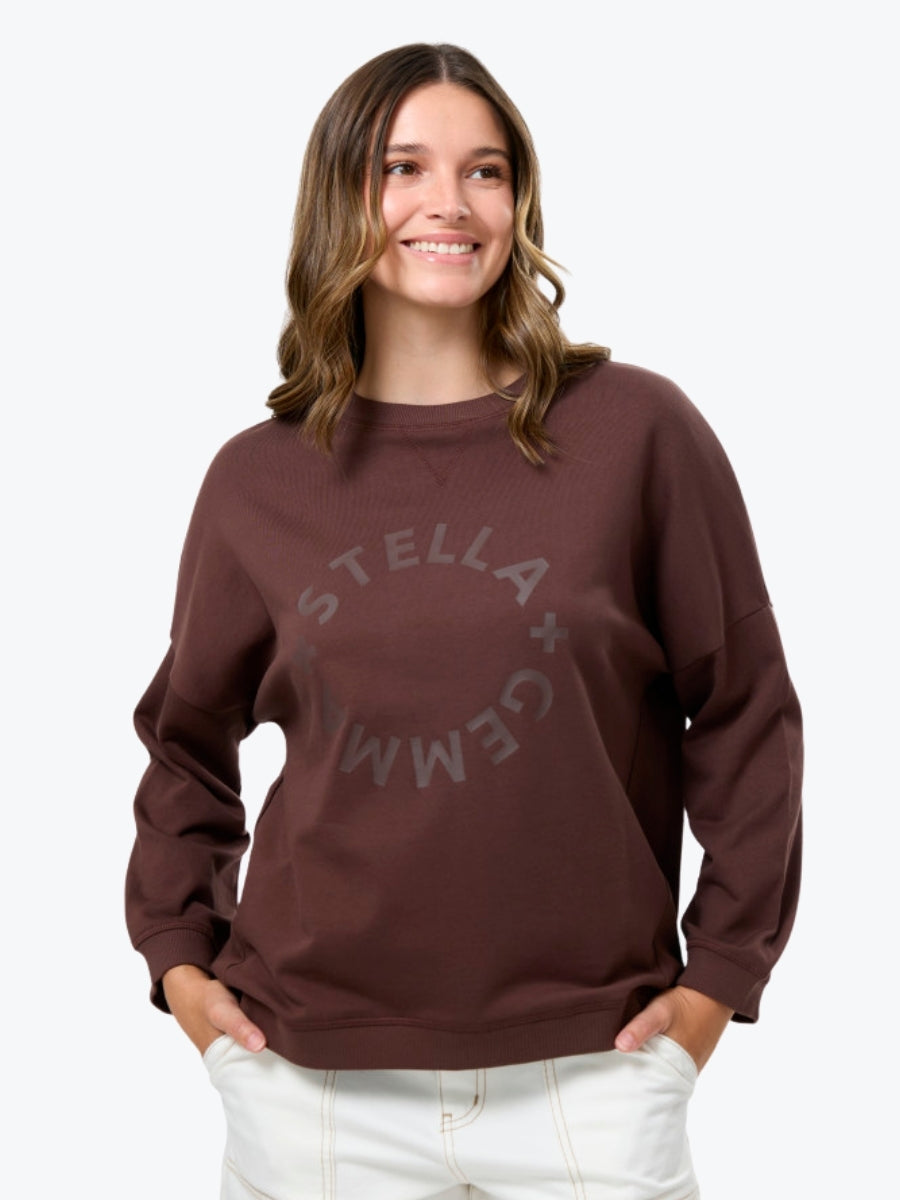 Stella + Gemma Newport Sweatshirt | Chocolate