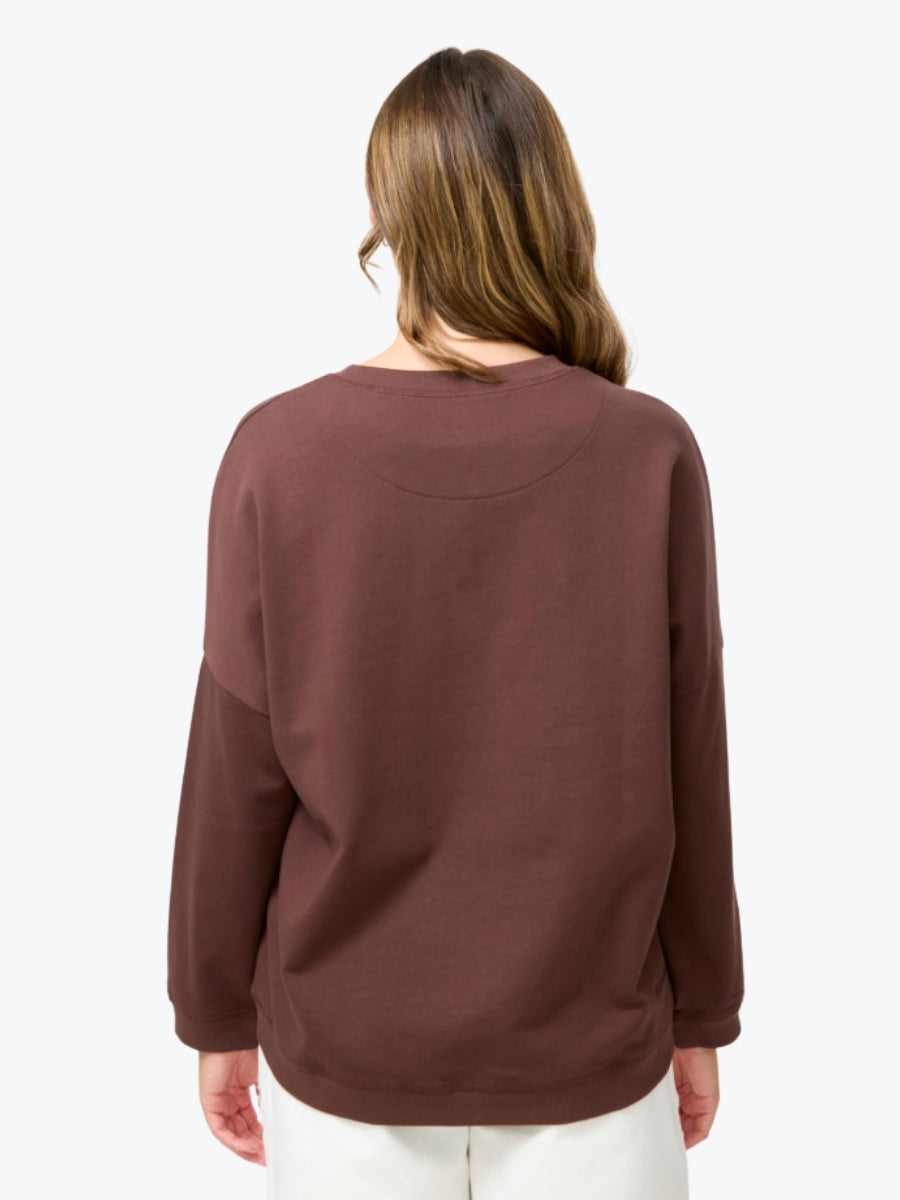 Stella + Gemma Newport Sweatshirt | Chocolate