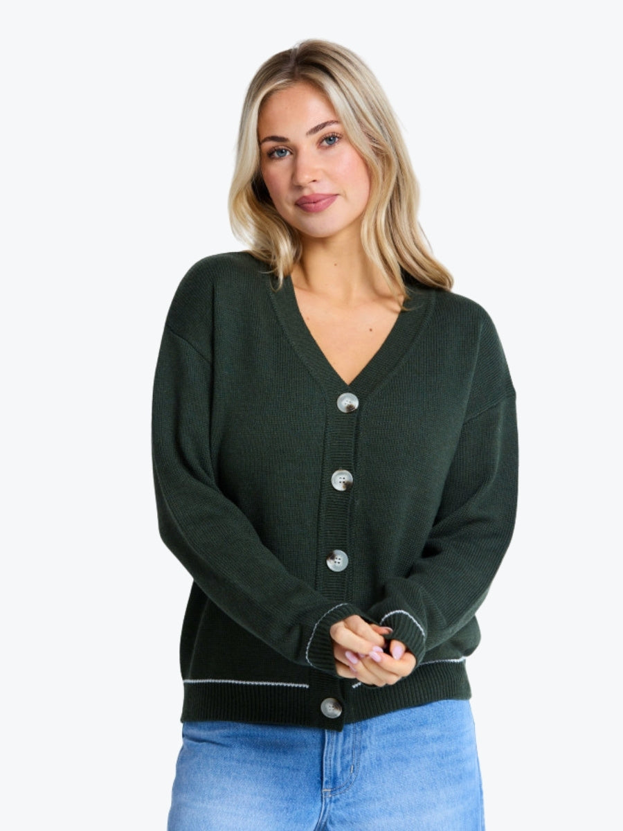 Stella + Gemma Academy Cardigan in Cedar