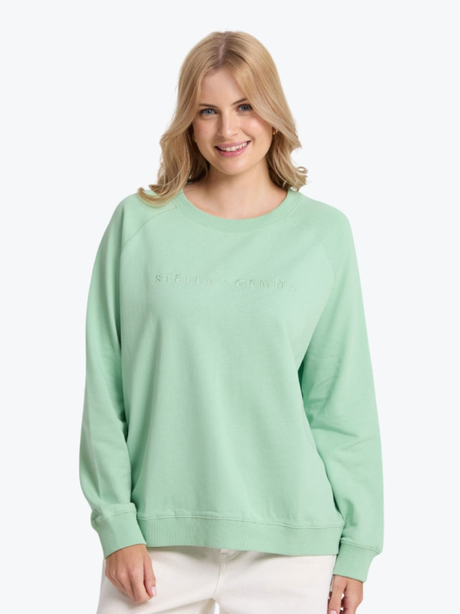 Stella + Gemma Classic Logo Sweater in Snifter Green