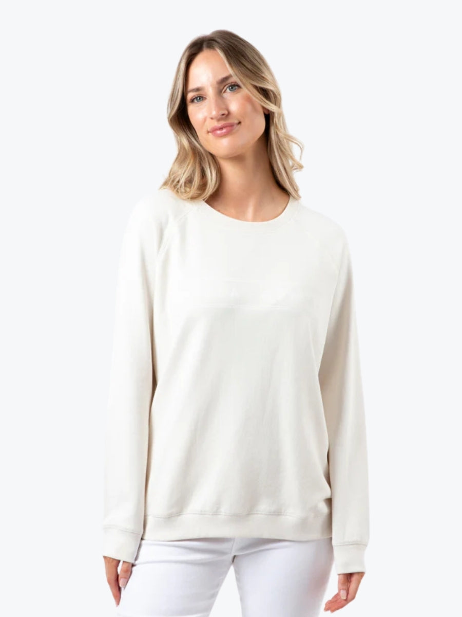 Stella + Gemma classic sweater cream with logo