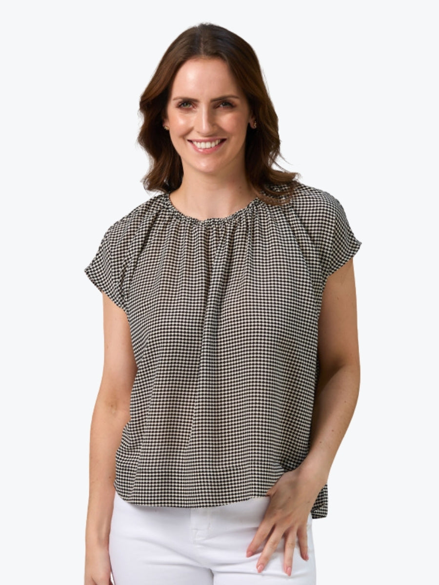 Stella + Gemma Clio Blouse in Fish Scale