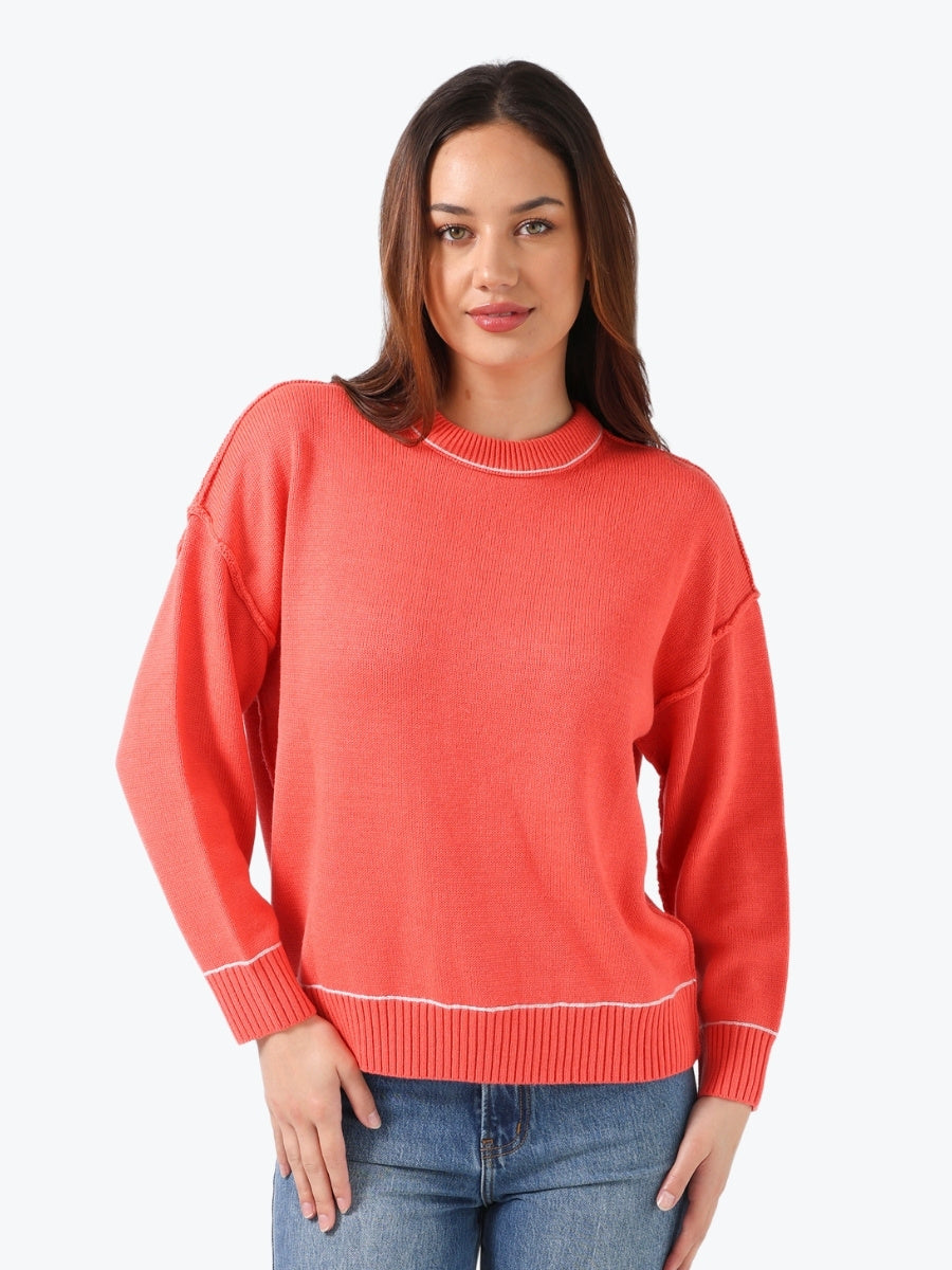 Stella + Gemma Denver Jumper in Coral
