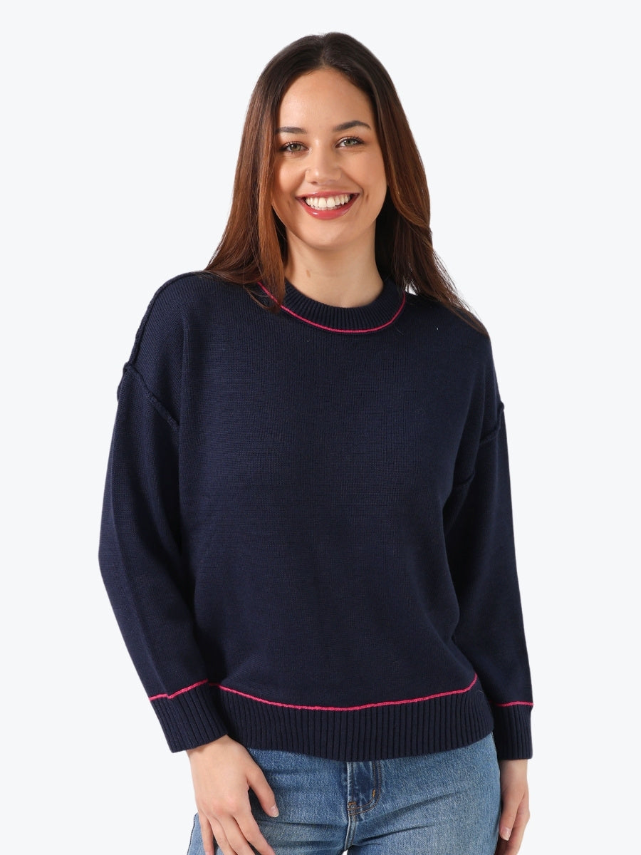 Stella + Gemma Denver Jumper in Navy