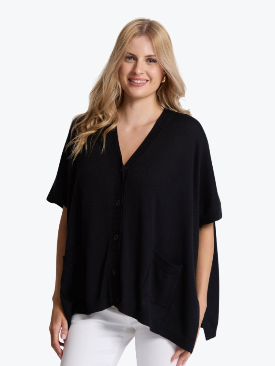 Stella + Gemma Elliot Cardigan in Black