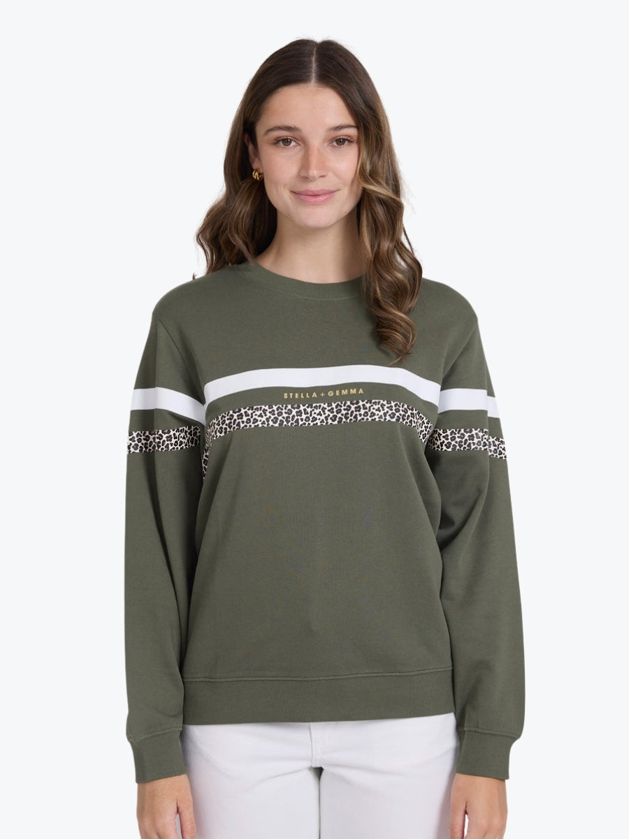 Stella + Gemma Essential Sweat in Clover True Icon