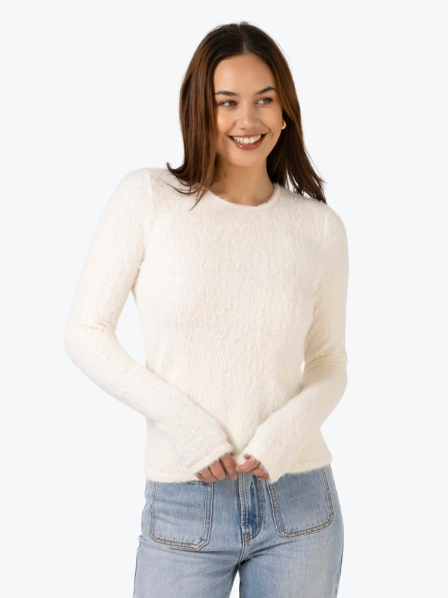 Stella + Gemma Fluffie Top in Ice Cream