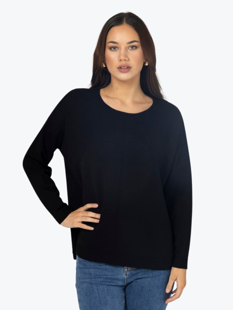 Stella + Gemma Halle Knit Top in Black