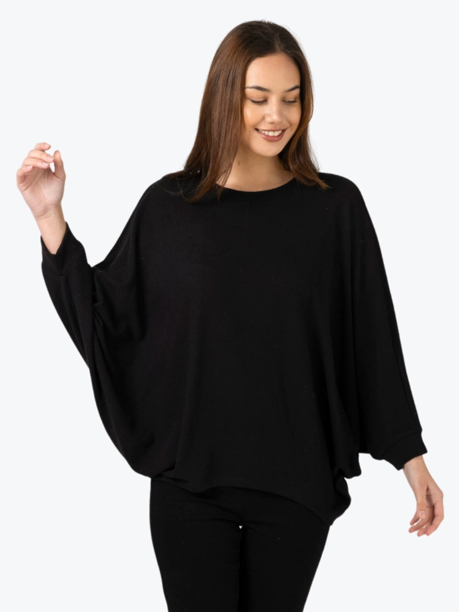 Stella + Gemma Sable Top in Black