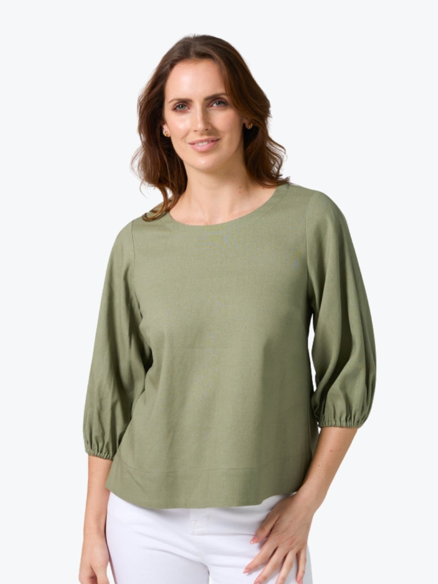 Stella + Gemma Ursula Blouse in Sage