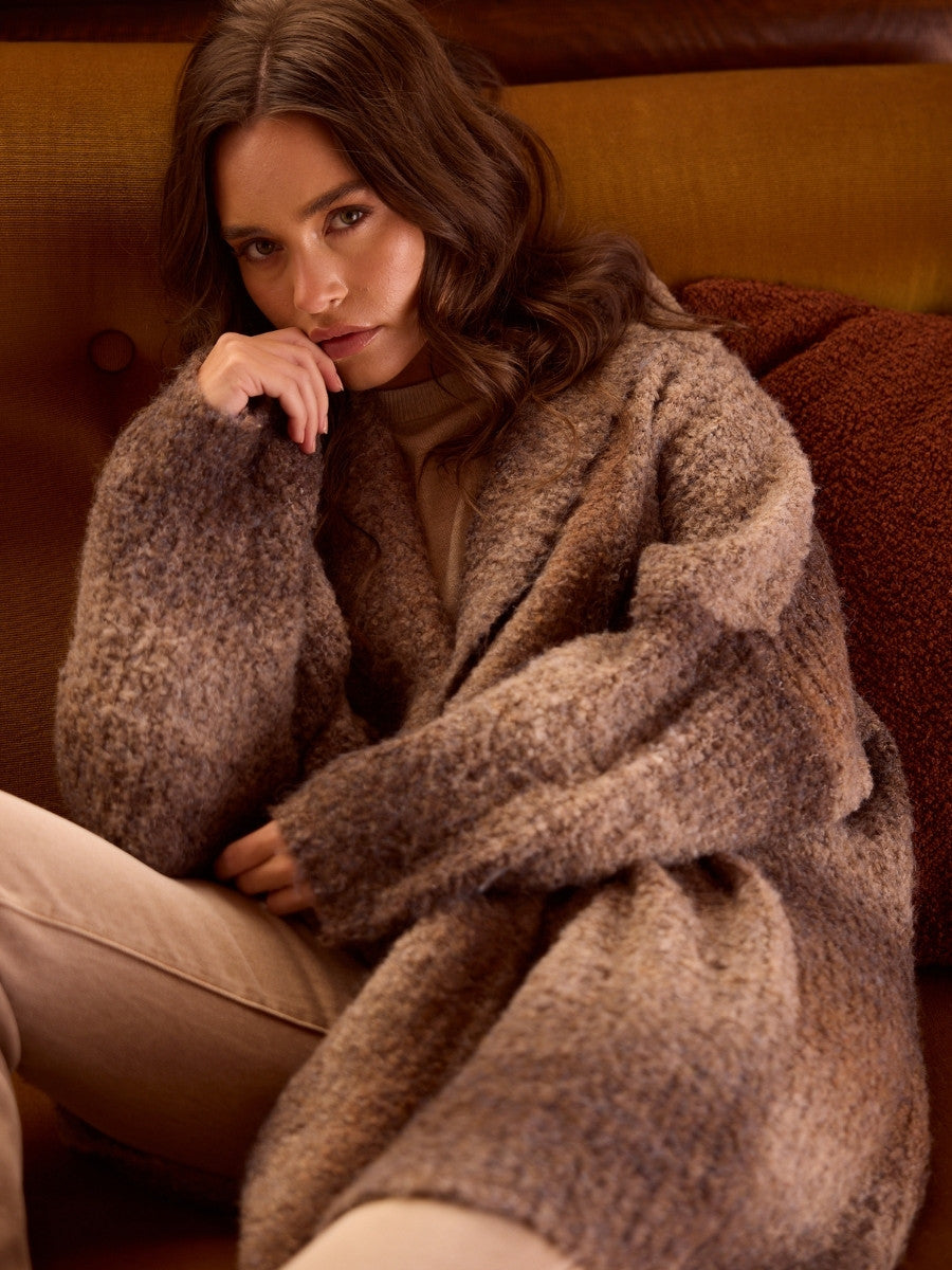 Talisman Amara Cardigan in Chocolate