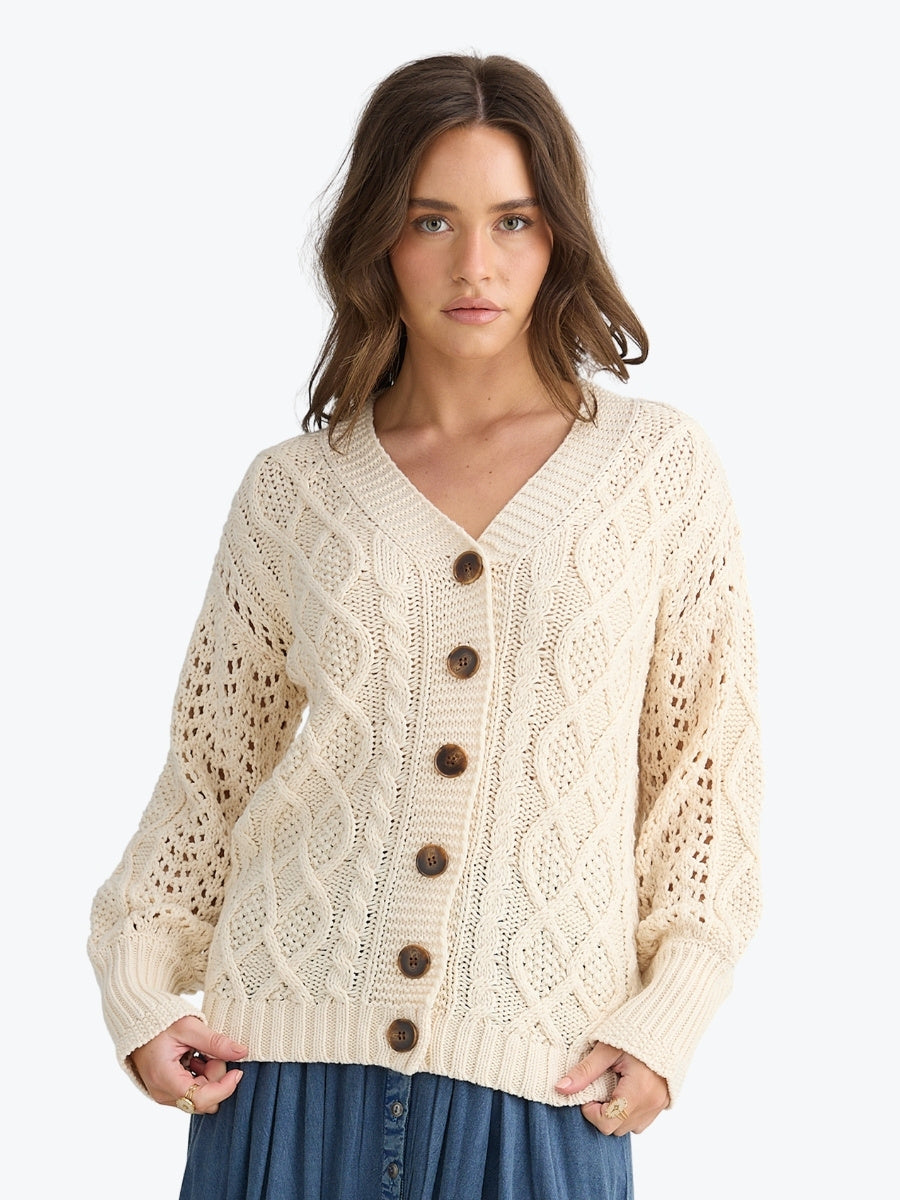 Talisman Bambi Cardi in Vanilla