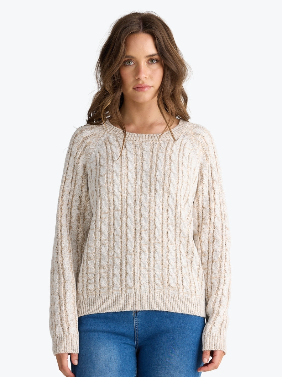 Talisman Ellie Knit in Biscuit Marle