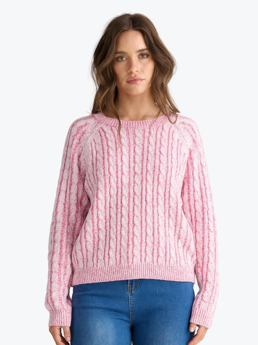 Talisman Ellie Knit in Hot Pink Marle