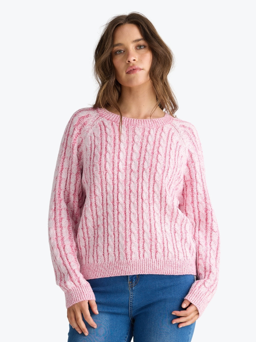 Talisman Ellie Knit in Hot Pink Marle