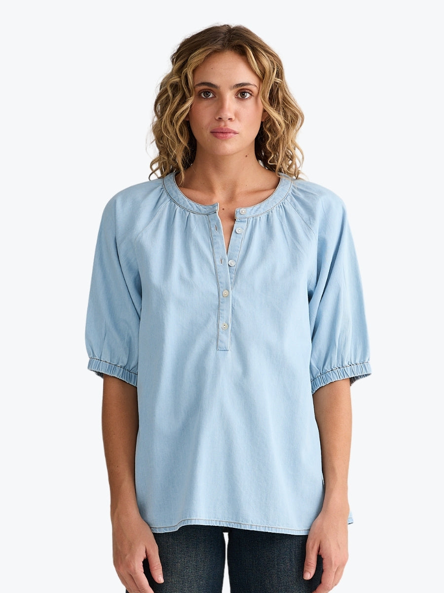 Talisman Rodeo Top in Light Denim